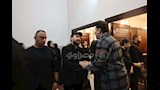 هاني رمزي يشارك في عزاء زوجة نضال الشافعي 