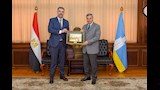 محافظ الإسكندرية يستقبل قنصل عام روسيا (2)