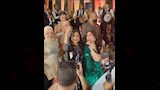رقص بوسي ولطيفة بحفل زفاف ابن أمير عبدالمجيد (2)