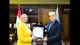 وزيرة البيئة تلتقي محافظ كفر الشيخ (5)