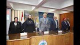 رئيس جامعة المنيا يستقبل أعضاء لجنة المشاركة السياسية بالمجلس القومي للمرأة