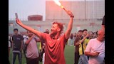 احتفال لاعبي وادي دجلة بالصعود إلى الدوري المصري الممتاز1