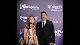 محمد حماقي وزوجته في العرض الخاص من فيلم المشروع x (2)