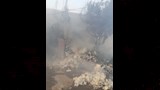 حريق داخل ورشة تصنيع قطن 
