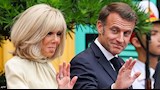 إيمانويل ماكرون وزوجته بريجيت ماكرون 
