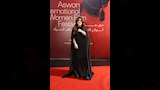 كندة علوش تتسلم تكريمها من مهرجان أسوان لأفلام المرأة
