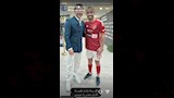 محمد مجدي أفشة لاعب الأهلي يُهنيء أحمد حسن بعيد ميلاده