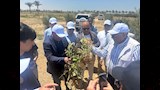 الوفد يطللع على الزراعات الصحراوية