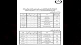 جداول امتحانات الفصل الدراسي الثاني لجميع الصفوف في بني سويف (4)