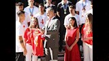 الملك فيليب يستقبل لاعبي إسبانيا