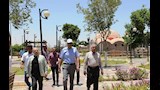  المحافظ يتفقد الحدائق