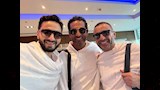 حمادة هلال وأحمد السقا وعمرو سعد أثناء تأدية مناسك الحج 