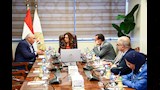 اجتماع الدكتورة منال عوض مع اللواء محمد الزملوط