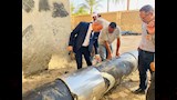 إصلاح خط مياه بأسيوط 