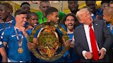 احتفال ترامب مع لاعبي تشيلسي