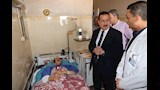 محافظ المنوفية يزور مصابي حادث الإقليمي