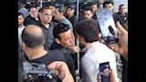 سعد الصغير يصل عزاء أحمد عامر