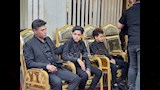 شقيق أحمد عامر ونجله يتلقيان العزاء في وفاة أحمد عامر