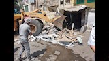 إزالة بناء مخالف في الإسكندرية 