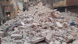 انهيار جزئي لعقار في حي الجمرك بالإسكندرية