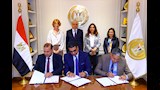 الدكتورة منال عوض خلال مراسم توقيع 4 بروتوكولات