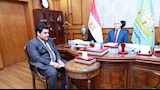 محافظ كفر الشيخ مع رئيس فرع التأمين الصحي