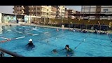 مسبح داخل احدي المدارس في السويس