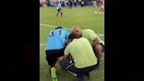 لقطة لاعب غزل المحلة في مباراة الأهلي (4)
