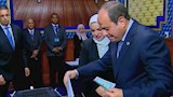  الرئيس السيسي يُدلي بصوته في انتخابات مجلس الشيوخ