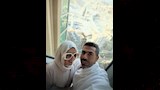 أحمد فتحي وزوجته أثناء تأدية مناسك العمرة