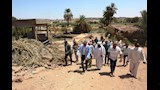 محافظ أسوان يتفقد مشروع الصرف الصحي بغرب سهيل  