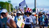 الأمريكيين يتظاهرون في عيد العمال ضد ترامب