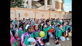 استقبال مبهج للطلاب في أول يوم دراسي بالإسكندرية