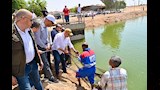 وزير الري يتفقد المفرخ السمكي  (5)