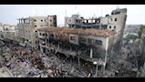 تدمير المباني متعددة الطوابق بغزة