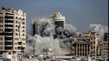 قصف وتدمير أبراج غزة