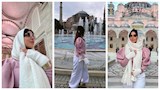 نورهان منصور توثق رحلتها إلى إسطنبول وزيارة مسجد آيا صوفيا.. صور