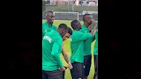 احتفال ساخر من لاعبي السنغال قبل مواجهة مصر (1)