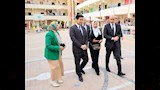 وزير التعليم ونظيره الياباني يتفقدان مدرسة السيدة نفيسة الثانوية للبنات  (3)