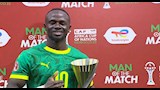ساديو ماني يتوج بجائزة أفضل لاعب في مباراة مصر والسنغال بأمم أفريقيا
