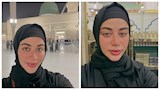 يارا السكري تنشر صورا بالحجاب وتزور الروضة الشريفة في ليلة الإسراء والمعراج