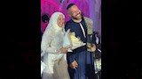 الفنان محمد خميس بالجلباب الصعيدي في حفل زفافه
