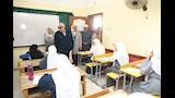 جولة تفقدية لمحافظ الوادي الجديد بلجان الشهادة الإعدادية الأزهرية