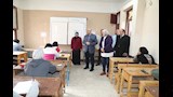جانب من جولة محافظ بني سويف داخل عدد من لجان امتحانات الشهادة الاعدادية  (1)