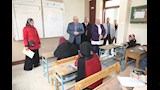 جانب من جولة محافظ بني سويف داخل عدد من لجان امتحانات الشهادة الاعدادية  (2)