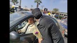 توزيع الورود على المارة في عيد الشرطة بالبحيرة9