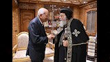 البابا تواضروس يستقبل الدكتور يوسف بطرس غالي -(صور)