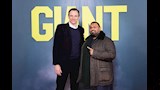 نسيم حميد وأمير المصري وبيرس بروسنان في العرض الخاص لفيلم "Giant"