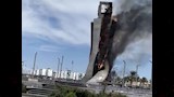 حريق ميدان الساعة بحي الضواحي في بورسعيد٢