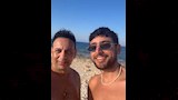 مصطفى قمر ونجله تيام (1)